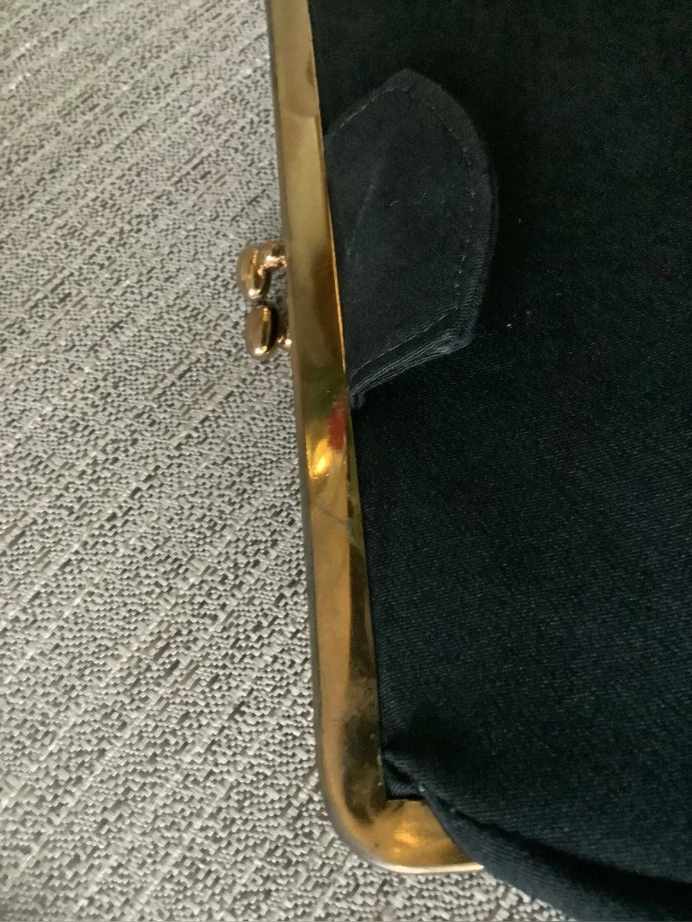 Vintage 3 in 1 Evening Clutch with Gold Frame